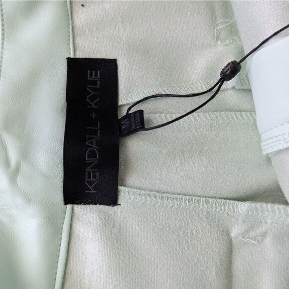KENDALL AND KYLE mint faux leather hi rise pants size Medium @U New - Picture 5 of 10
